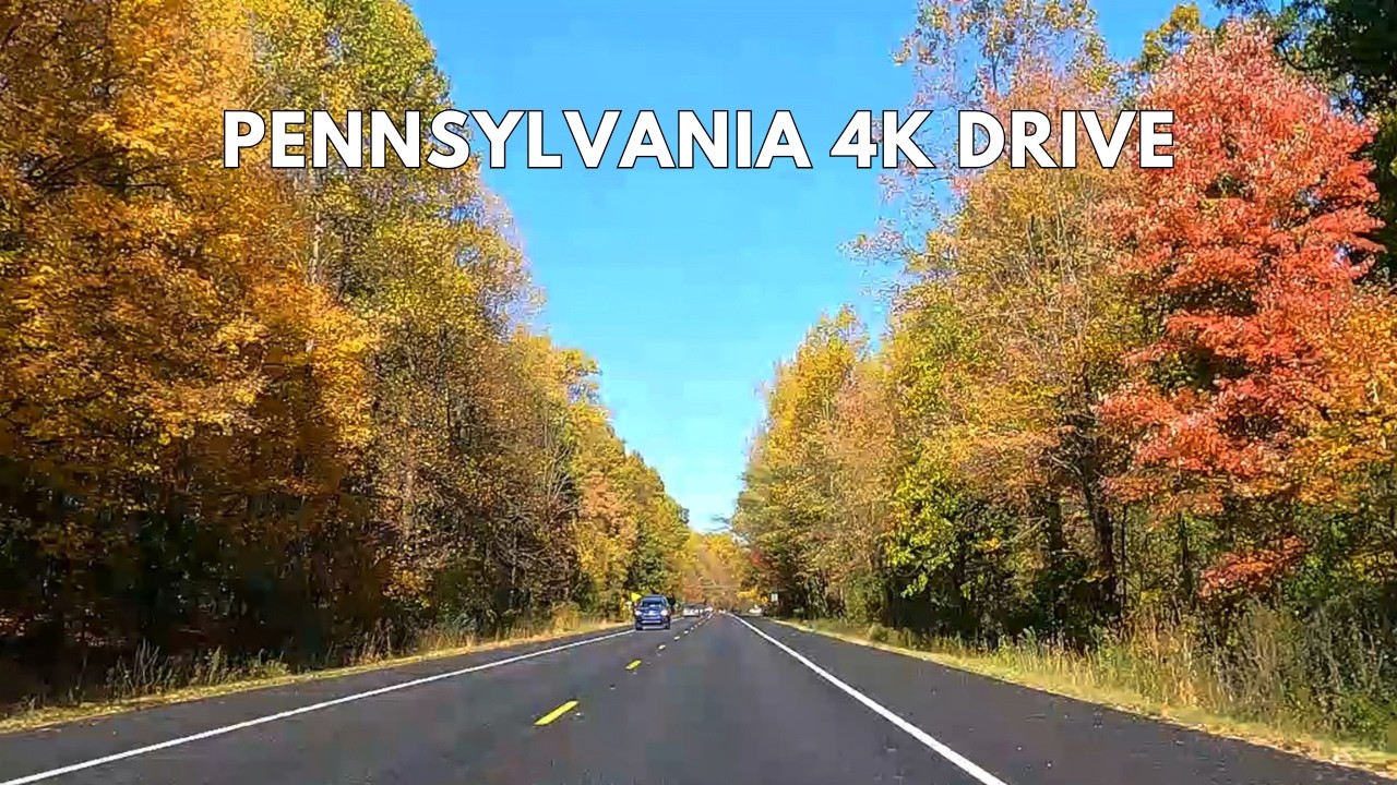 Pennsylvania Scenic Fall Drive | Bucks County 4K Autumn Driving Tour