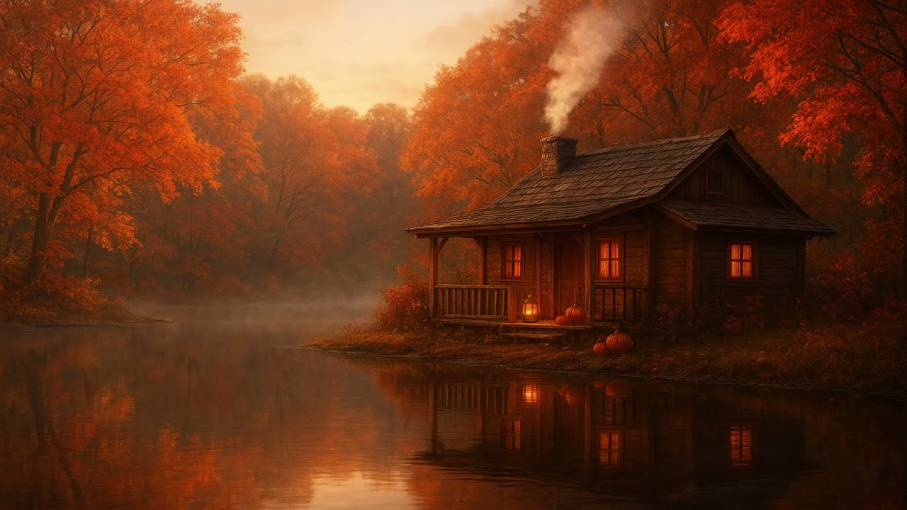 Unwind in Autumn Glow 🍂 1 Hour Relaxing Ambient Music for Study, Sleep & Serenity Ambient Deep Vibes