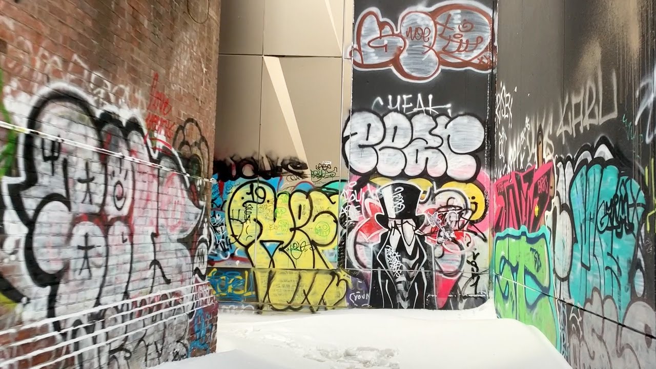 Snowstorm 2020 Downtown NYC Graffiti Walk