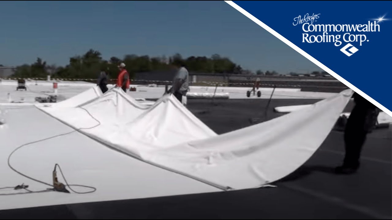 Installation of a Duro-Last Field Sheet — Commonwealth Roofing Corporation