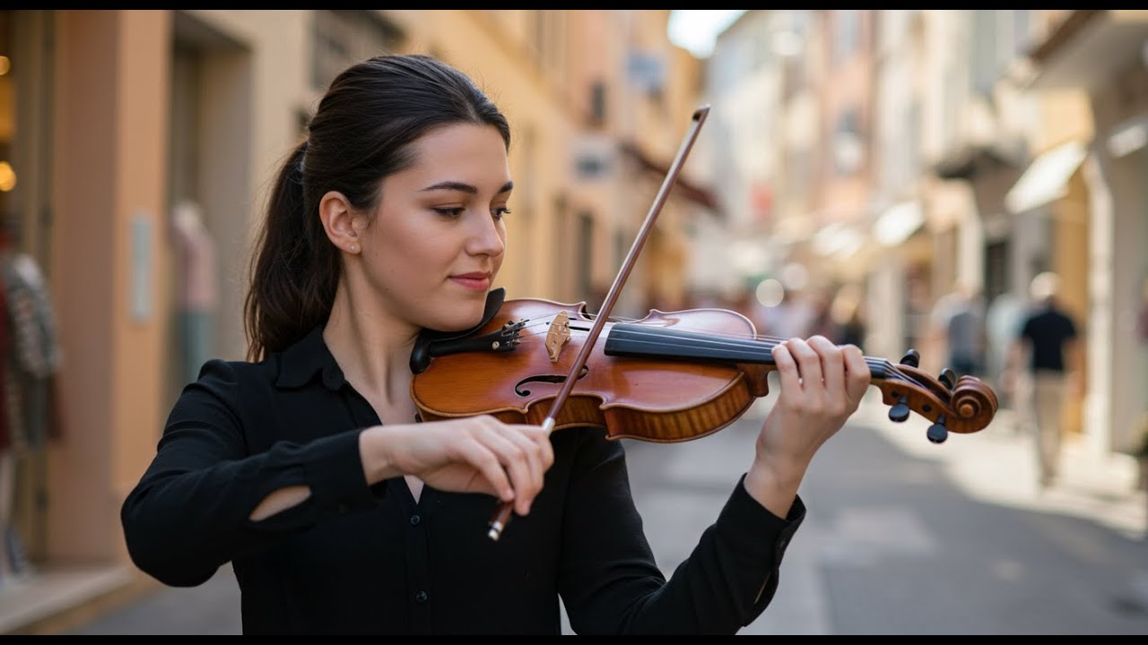 🎹🎻 Piano x Violon : Performance Électrisante ⚡ dans les Rues Iconiques de France 🇫🇷✨
