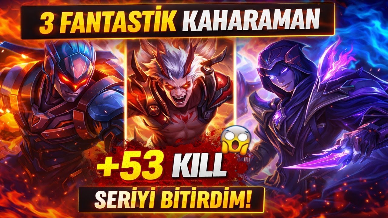 +53 Kill 😈 | BU MAÇLAR NE BÖYLE? | Mobile legends