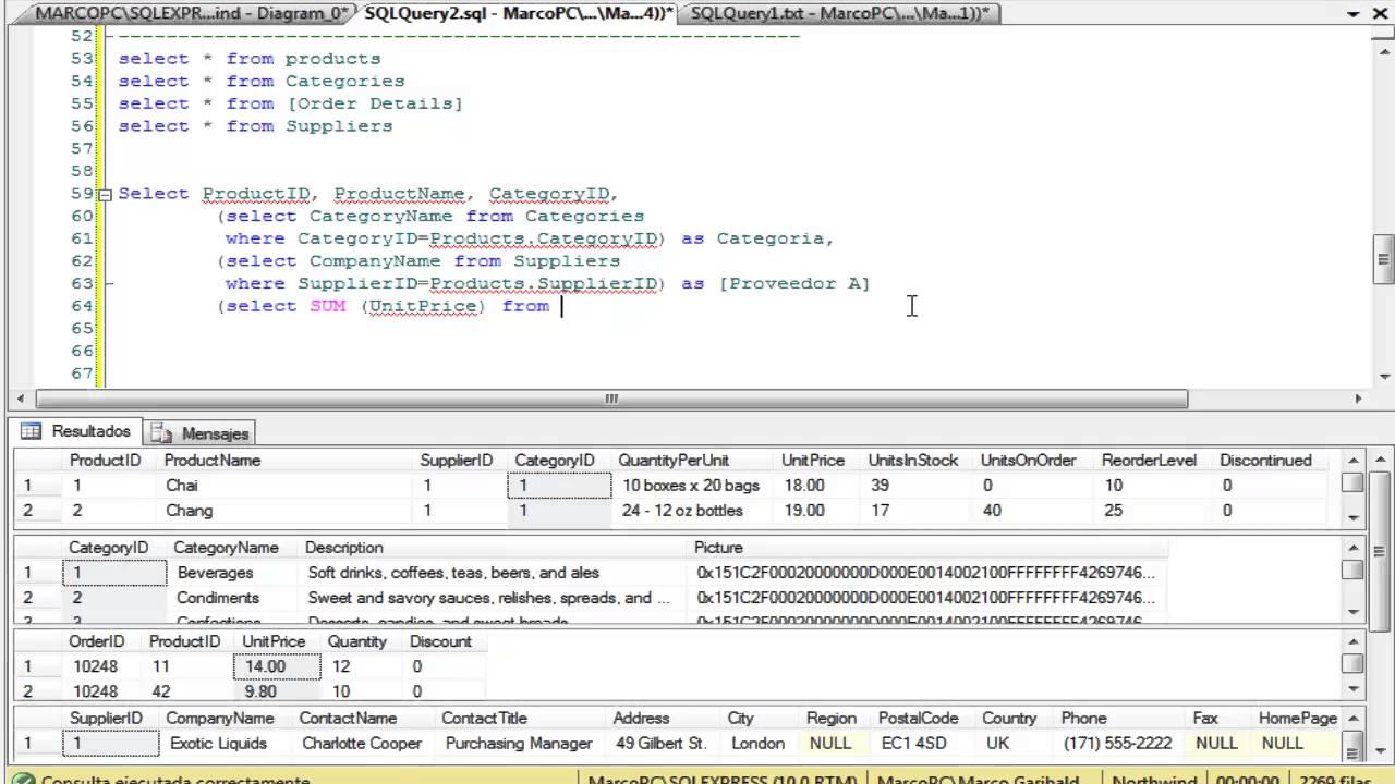 1.Consultas SQL- Transact-SQL (Select, Where, group by, having, order by, join)