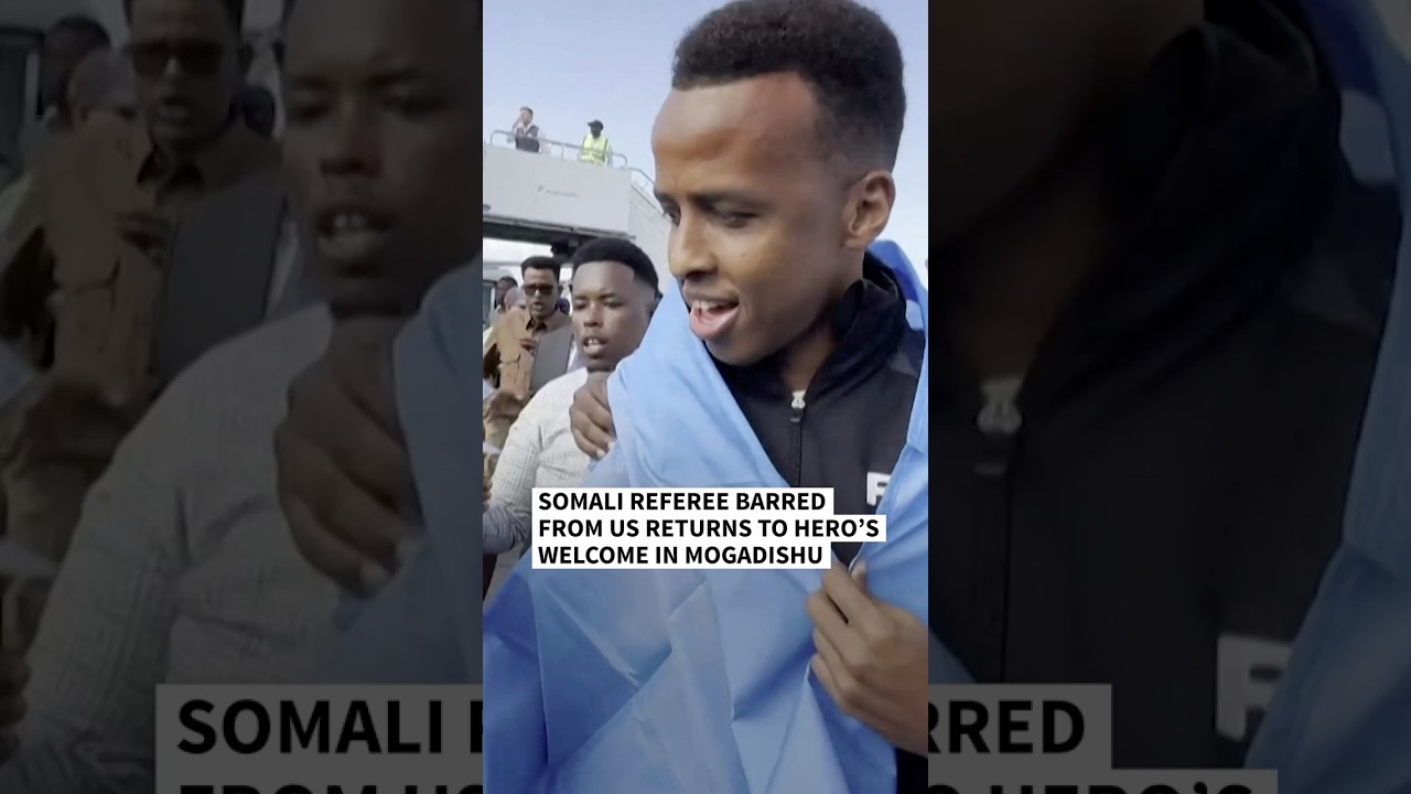 Somali referee barred from US returns to hero&rsquo;s welcome in Mogadishu | AFP