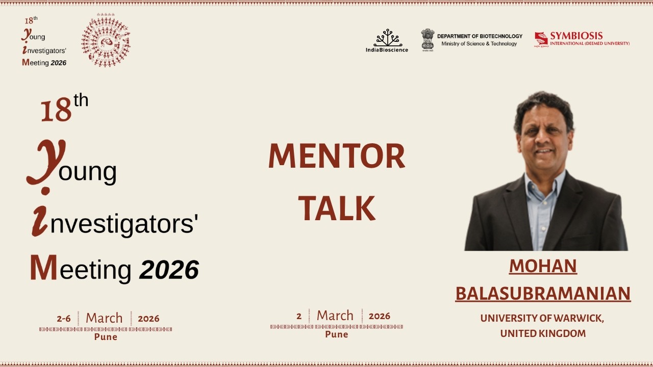 Mentor Talk by Mohan Balasubramanian at the 18th YIM 2026