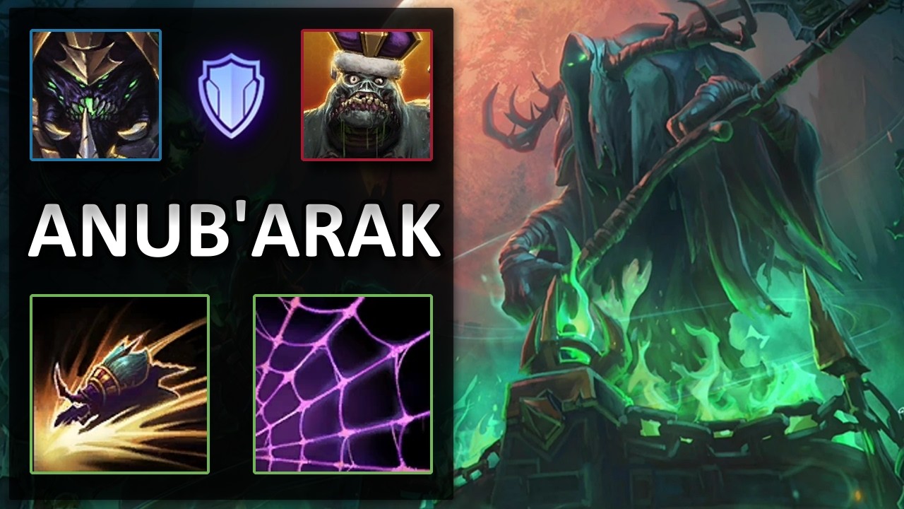 Anub'arak Cocoon vs Stitches | Tower of Doom | Heroes of the Storm Master Replay