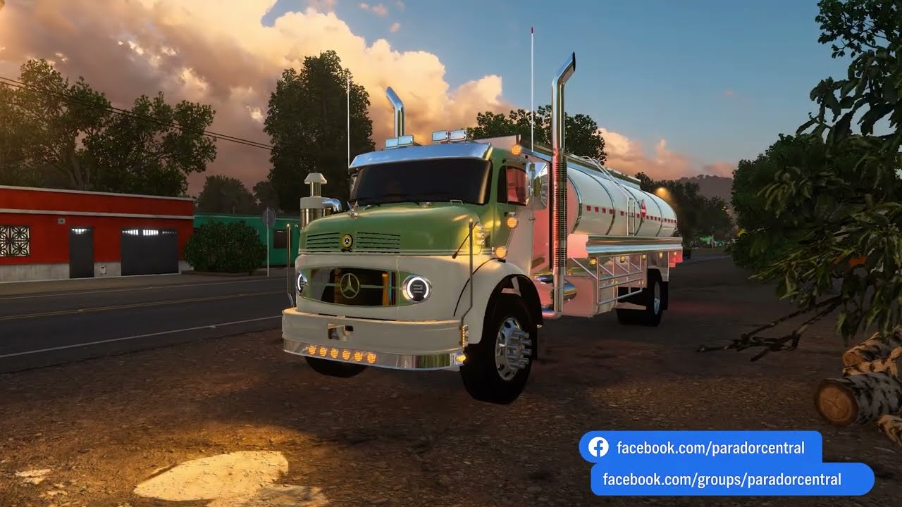 😎✌️Mercedes-Benz 1111, mod de Cristian C. Design - Puerto Bogotá.  😉 Colombia Real Map.