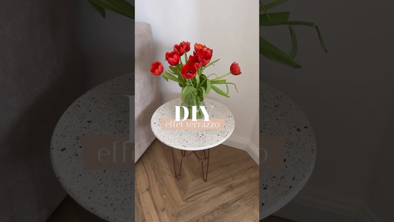 IKEA HACK : table d&rsquo;appoint terrazzo