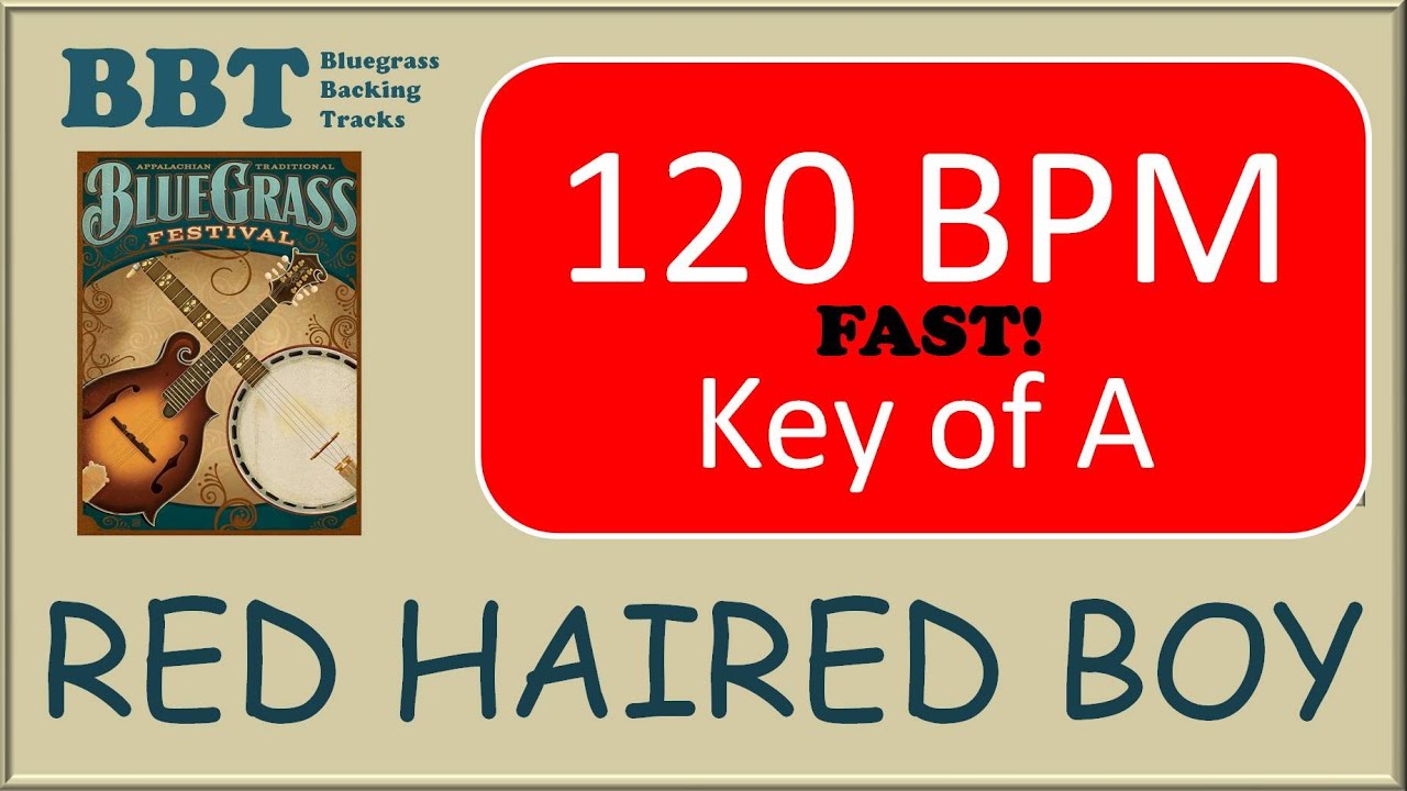 Red Haired Boy - 120 BPM bluegrass backing track