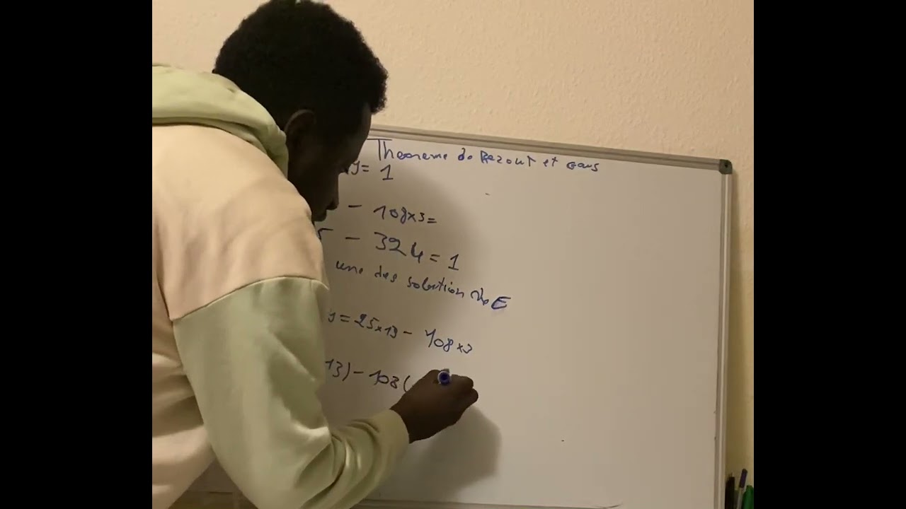 Résoudre une équation de la forme ax+by=d en bambara .