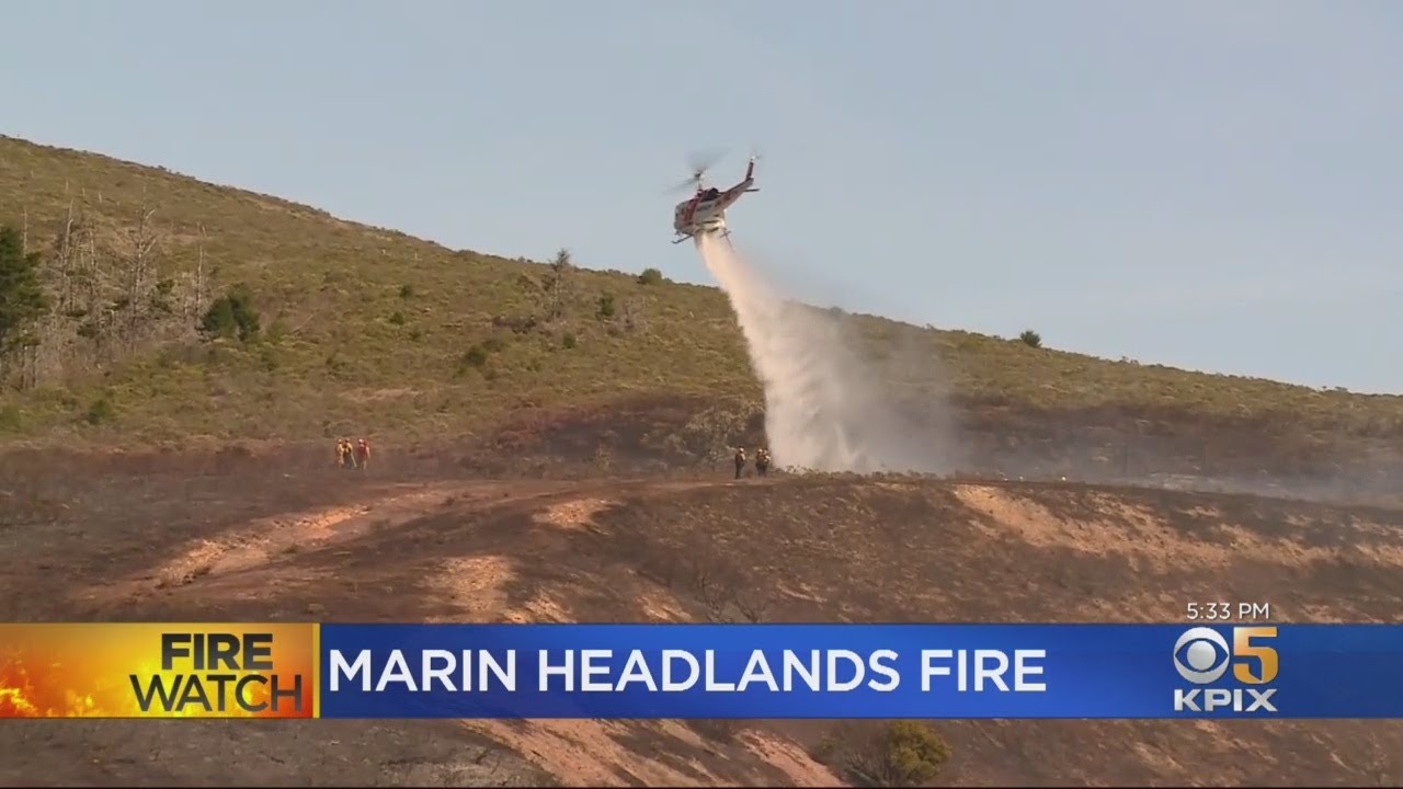 Strong, Dry Wind Helps Keep Marin County Coast Wildfire At Bay