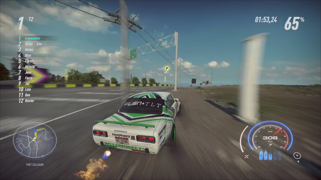 Need for Speed Heat Jstorm 2:56 Nissan gtr2000 #RikyCryNFS