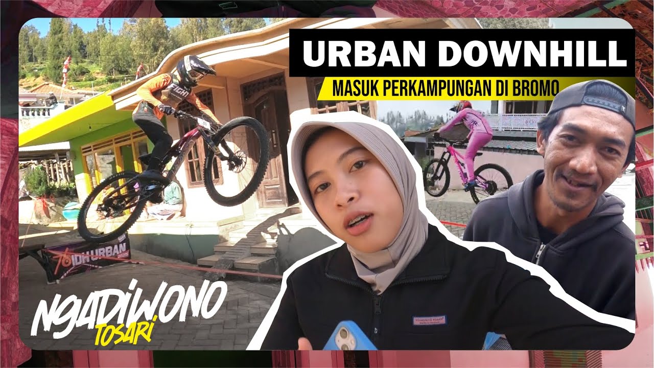 BALAP SEPEDA MASUK KAMPUNG - Urban Downhill Ngadiwono - Bromo Jawa Timur ‼️