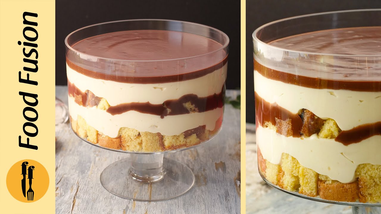 Boston Cream Pie Trifle Recipe By Food Fusion