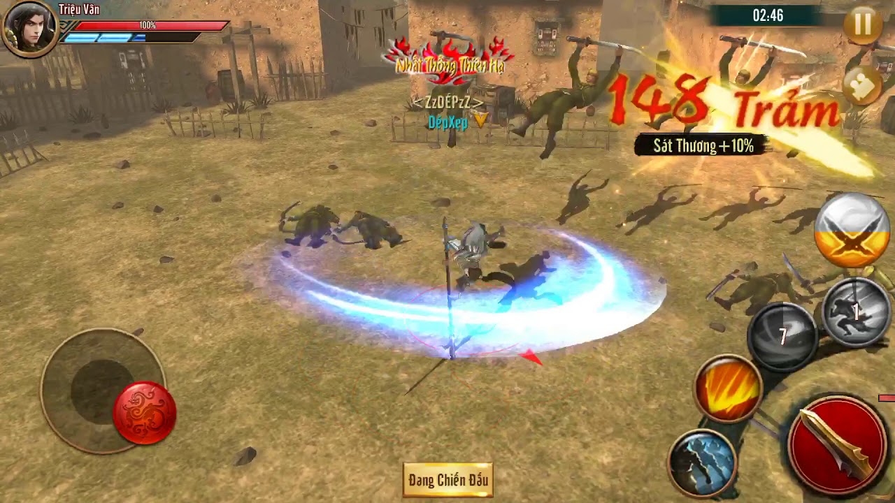 Triệu Vân Kỹ năng và combo kill - Đỉnh Phong Tam Quốc