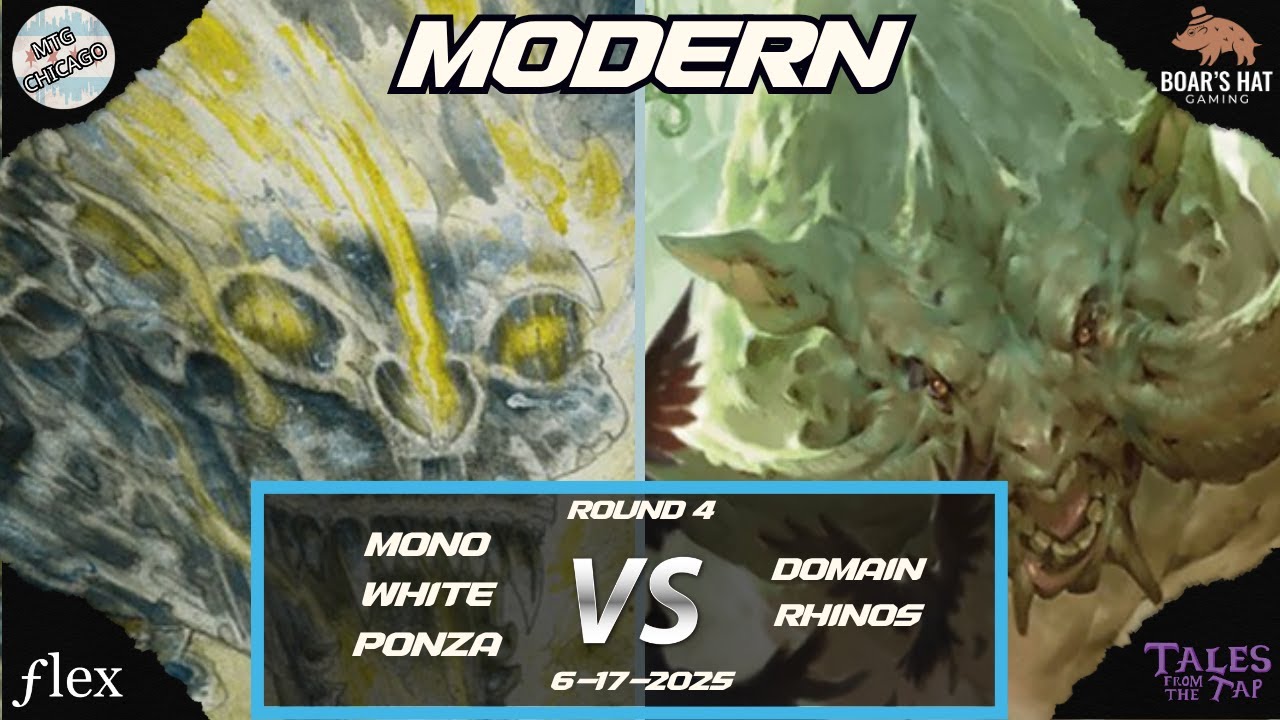 Mono White Ponza VS Domain Rhinos [MTG Modern Round 4]