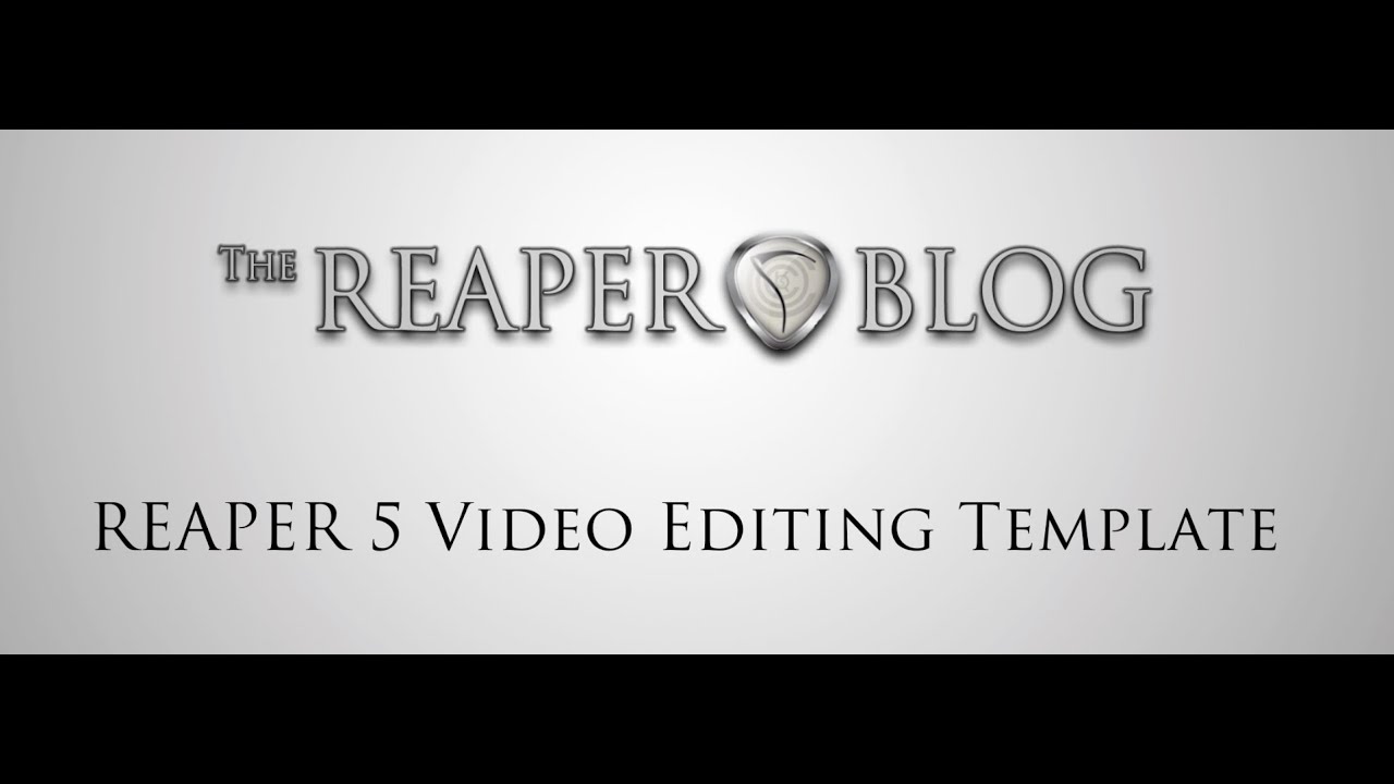 REAPER 5 video editing template