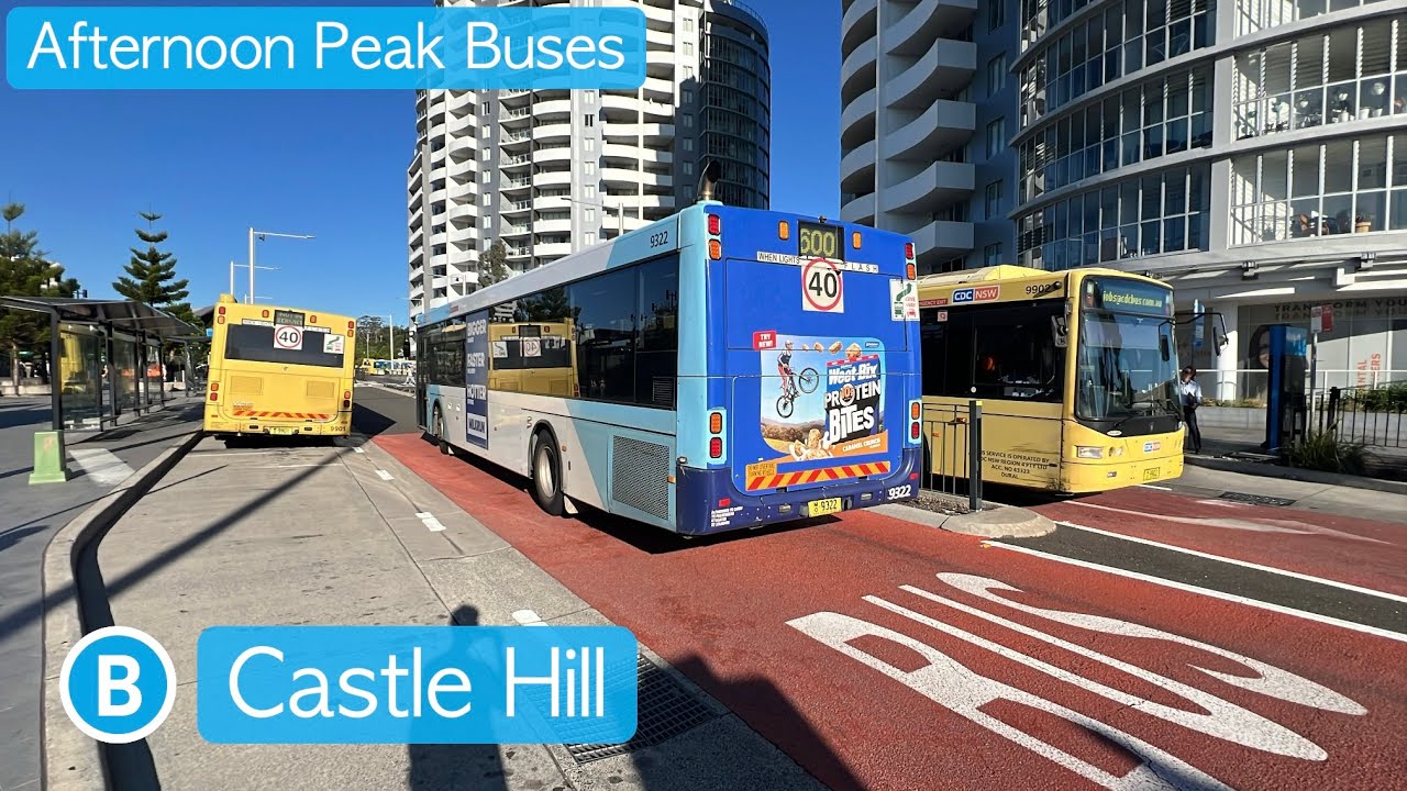 Transport for Sydney Vlog 1095: Castle Hill Interchange - Afternoon Peak Buses