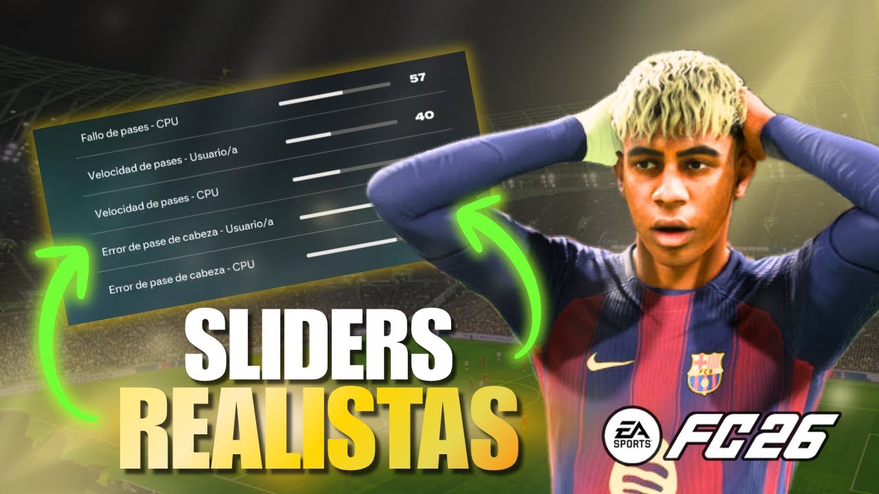 LOS MEJORES SLIDERS REALISTAS para jugar & ARREGLAR el MODO CARRERA en FC 26!🔥