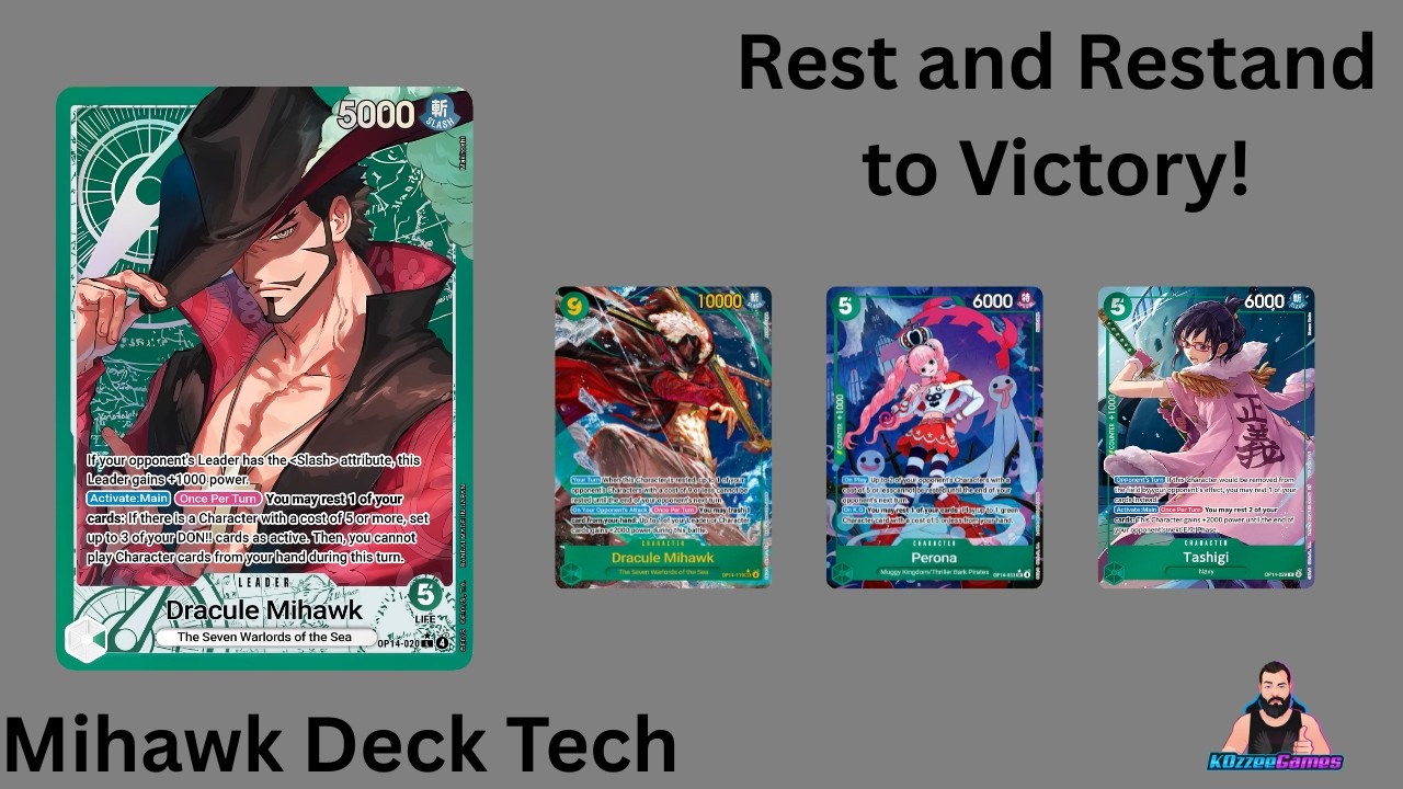 OP14 GREEN MIHAWK DECK PROFILE | Dracule Mihawk Deck Tech & Meta Breakdown | One Piece Card Game