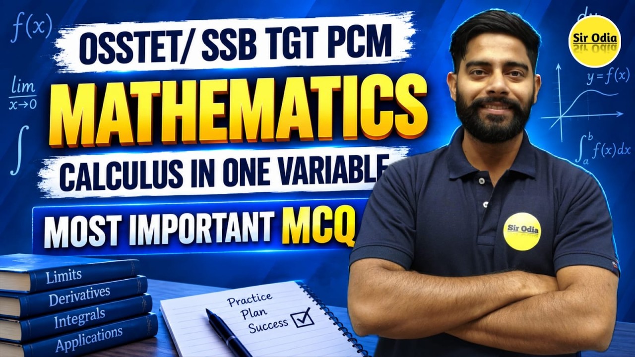 OSSTET/SSB TGT PCM Mathematics | Calculus in One Variable | Most Important MCQ | Amit Sir