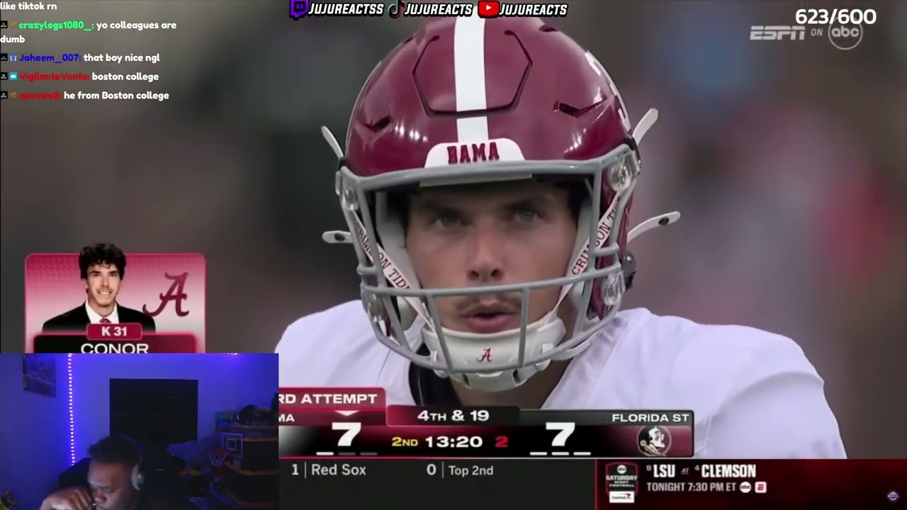 JuJuReacts To #8 Alabama vs FSU | CFB 2025 Full Game Highlights | Week 1
