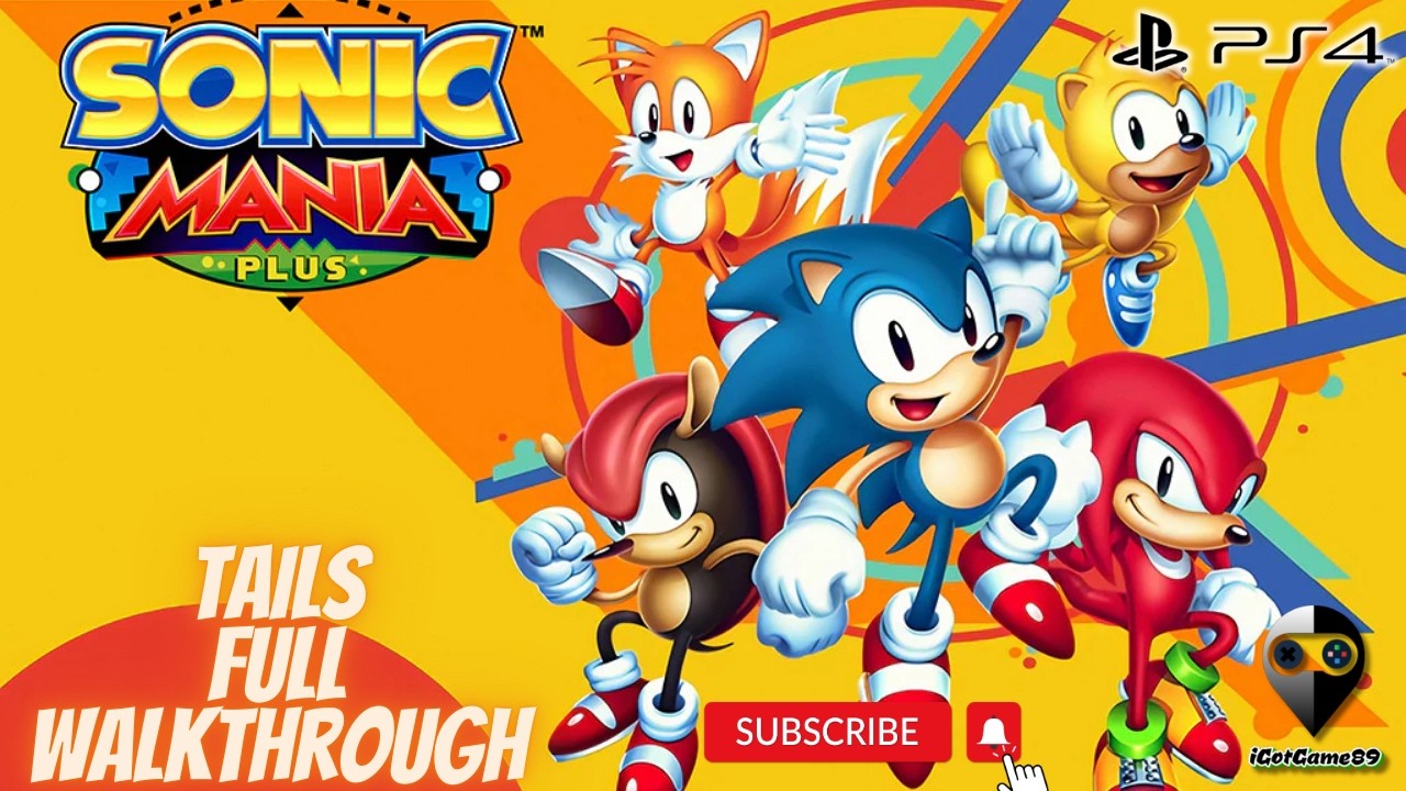 Sonic Mania Plus PS4 – Tails Walkthrough | Full Game 60FPS Gameplay