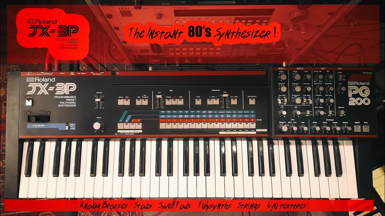 Roland JX3p - One of fhe ultimate 80's synthesizer with a hidden beauty