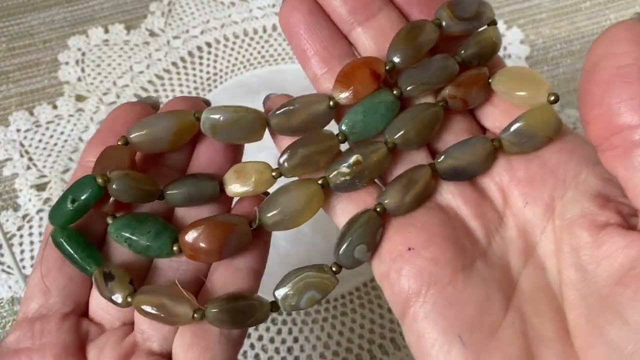 Отбеливание и ремонт костяных бус.Мои супер находки на барахолочке😍!!!