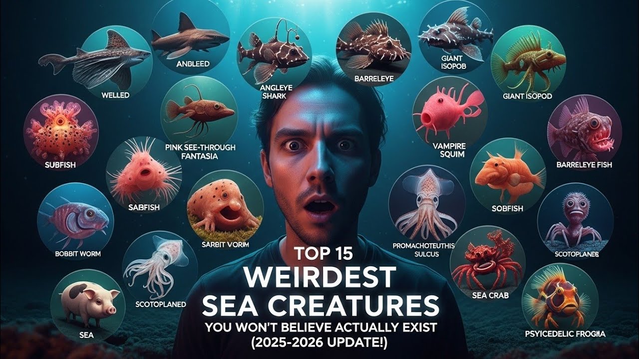 Top 15 Weirdest Sea Creatures You Won’t Believe Actually Exist (2025–2026 Update!)
