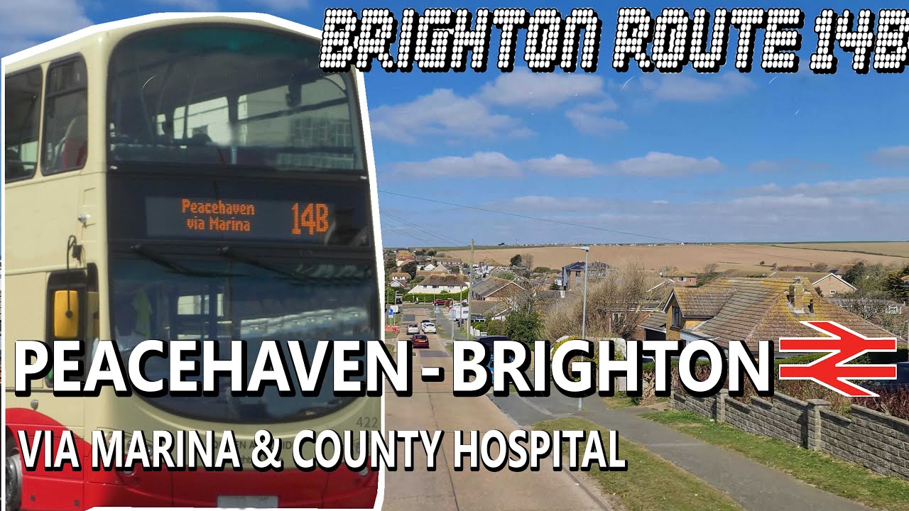 Brighton Bus Route 14B: Peacehaven - Marina - County Hospital - Brighton Station