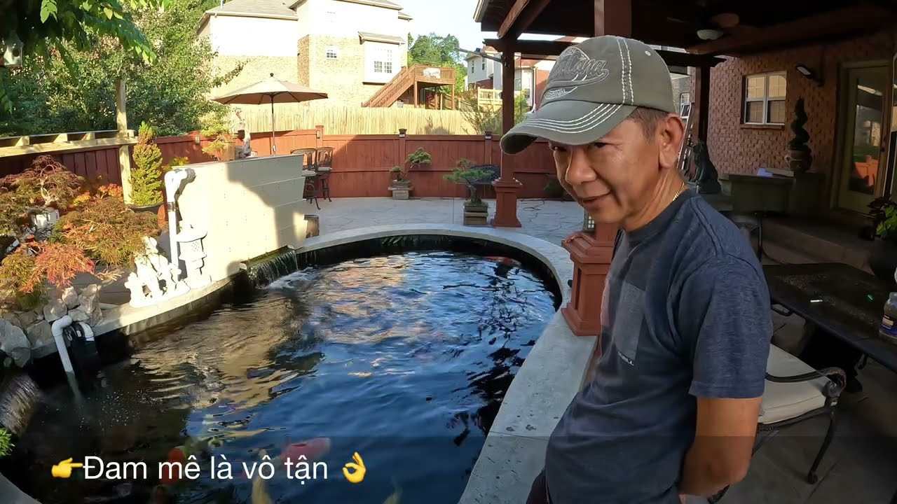 Hồ cá Koi gần nửa triệu đô ở Nashville TN  USA