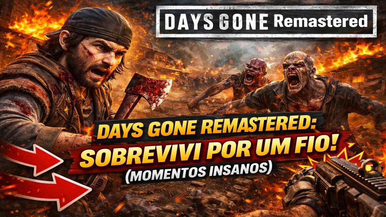 DAYS GONE REMASTERED: SOBREVIVI POR UM FIO! (MOMENTOS INSANOS)
