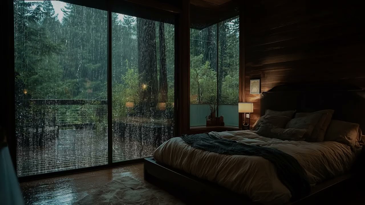 Soft Rain Outside a Cozy Bedroom | Relaxing ASMR for a Peaceful Night
