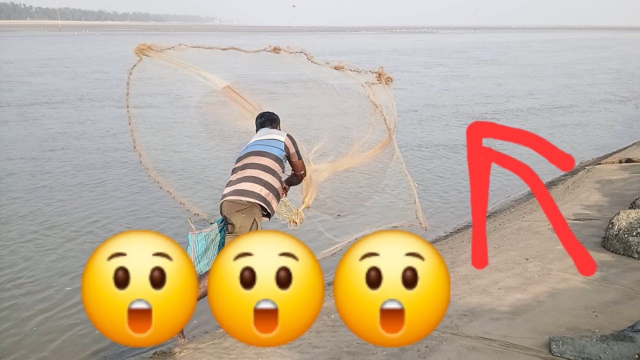 How to catch fish in river with fishing net | how to catch fish in river | fishing videos