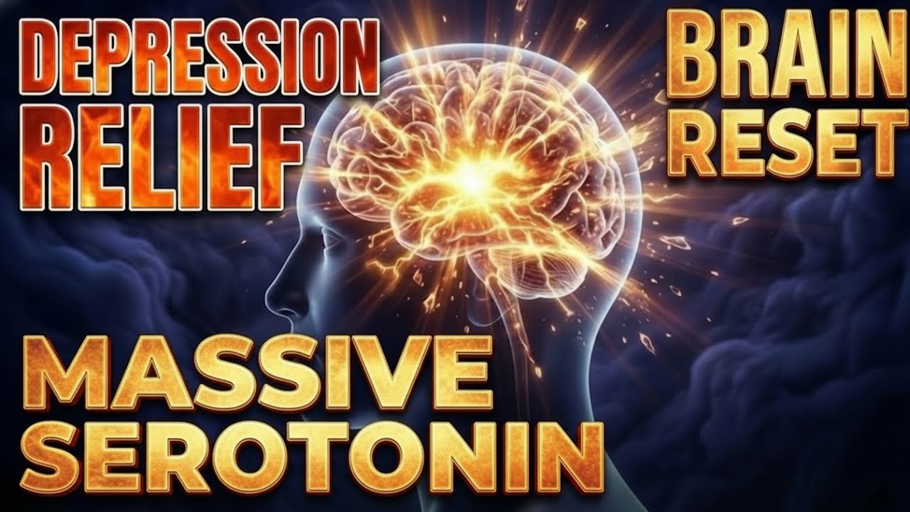 POWERFUL SEROTONIN BOOST: Depression Relief & Brain Reset ☀️ Happiness Frequency (Bilateral Music)