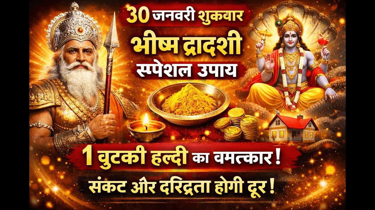 30 जनवरी शुक्रवार भीष्म द्वादशी तिथि 1 छुटकी हल्दी ये उपाय जरुर करे | Premanand ji maharaj