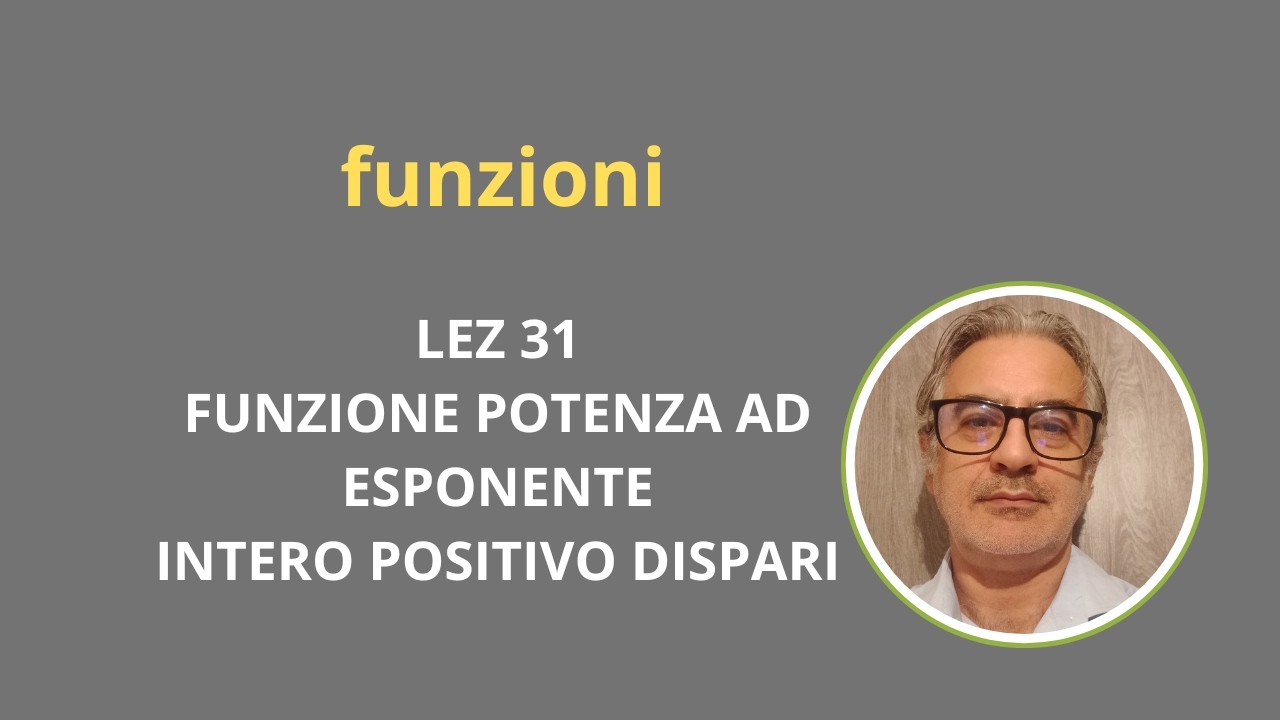 funzione potenza ad esponente intero positivo dispari