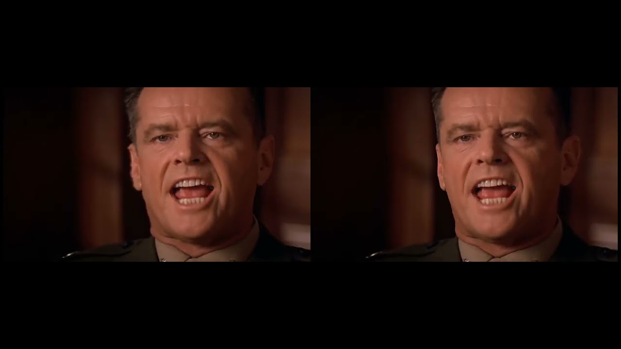 Unbelievable SBS 3D Recreation of A Few Good Men Courtroom Scene made with Owl3d
