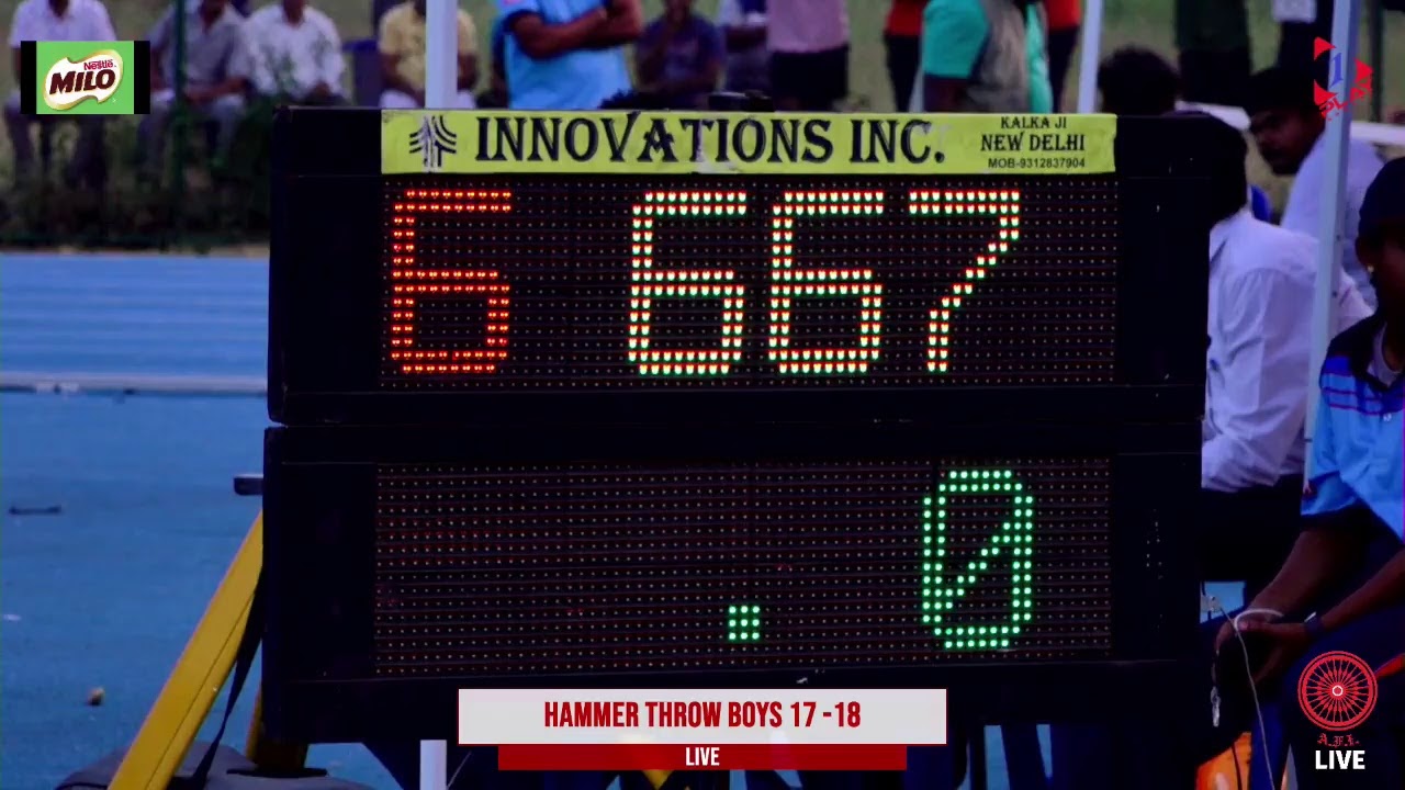35th National junior Athletics Championships 2019 Day 4 Evening Session