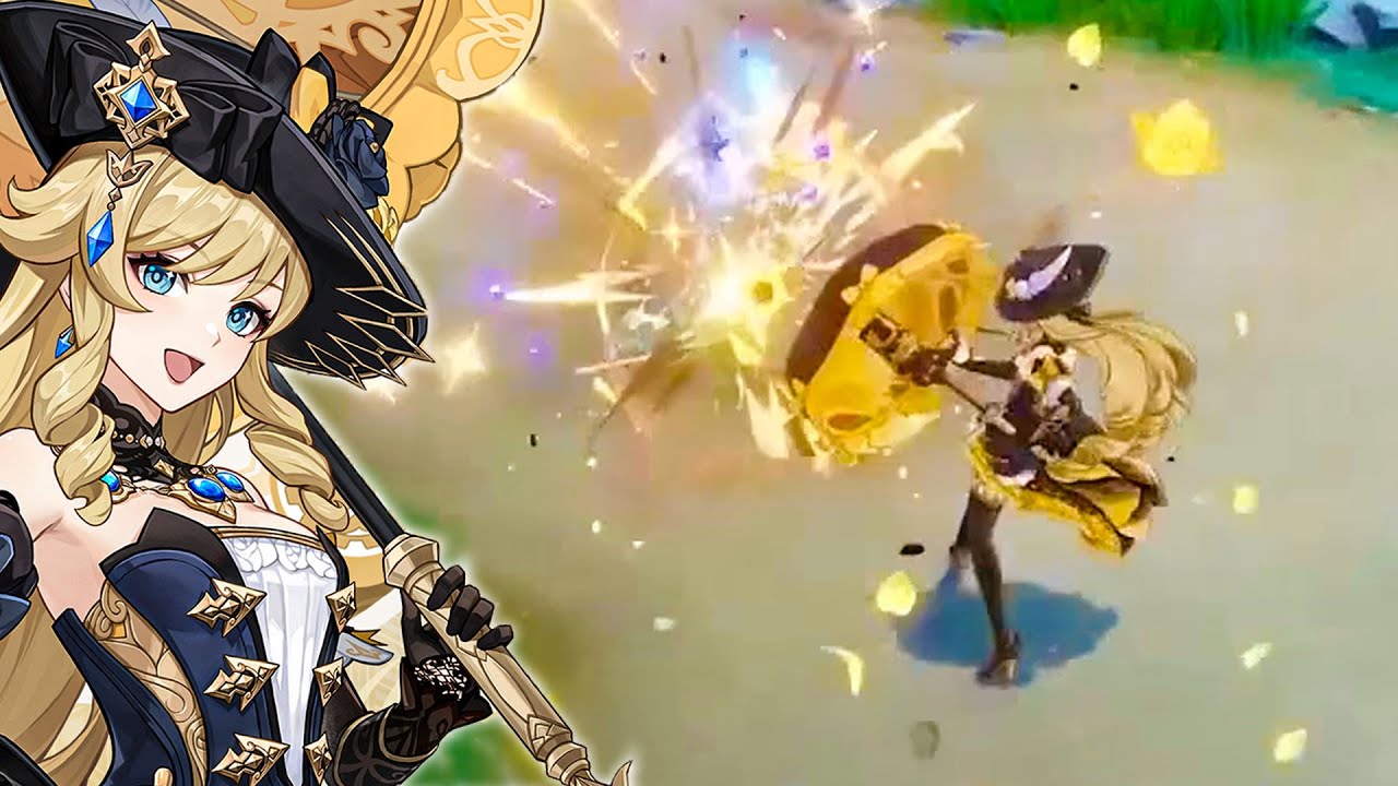 Navia Gameplay & Skill - Genshin Impact 4.3
