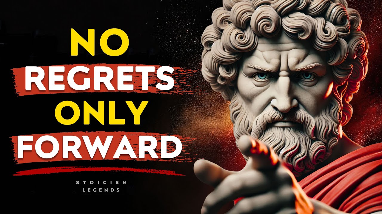 No Regrets Only Forward - Marcus Aurelius Stoic Philosophy Stoicism Legends