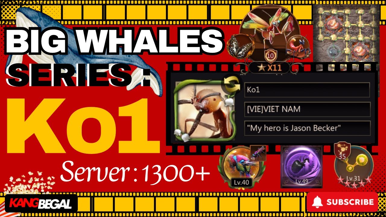 Ko1 - BIG WHALES REVIEW SV.1300+ | The Ants Underground Kingdom