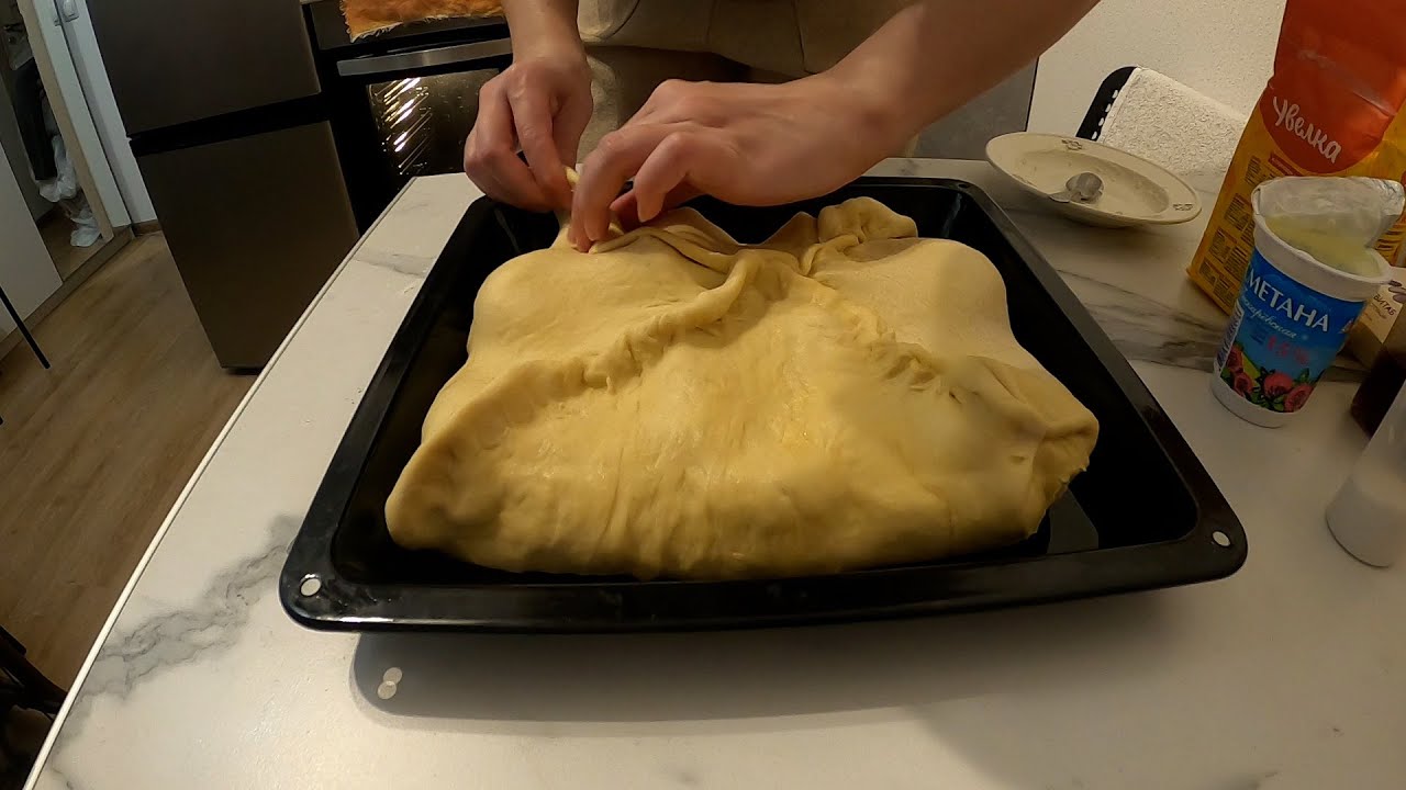 Заболел. Готовим курицу в тесте с чесноком в духовке. Очень вкусно получилось