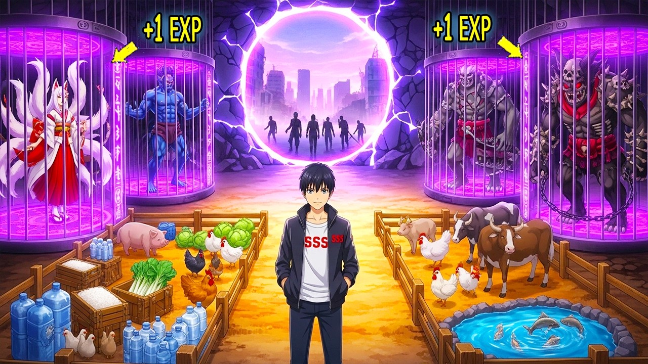 In This Apocalypse, Every Monster He Damages Gives 1 EXP - He's Got 1 MILLION EXP! - Manhwa Recap