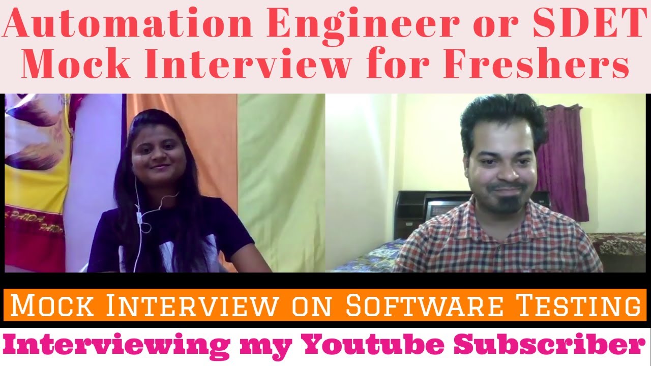 Automation Engineer or SDET Mock Interview for Freshers(Java) | Interviewing my Subscriber