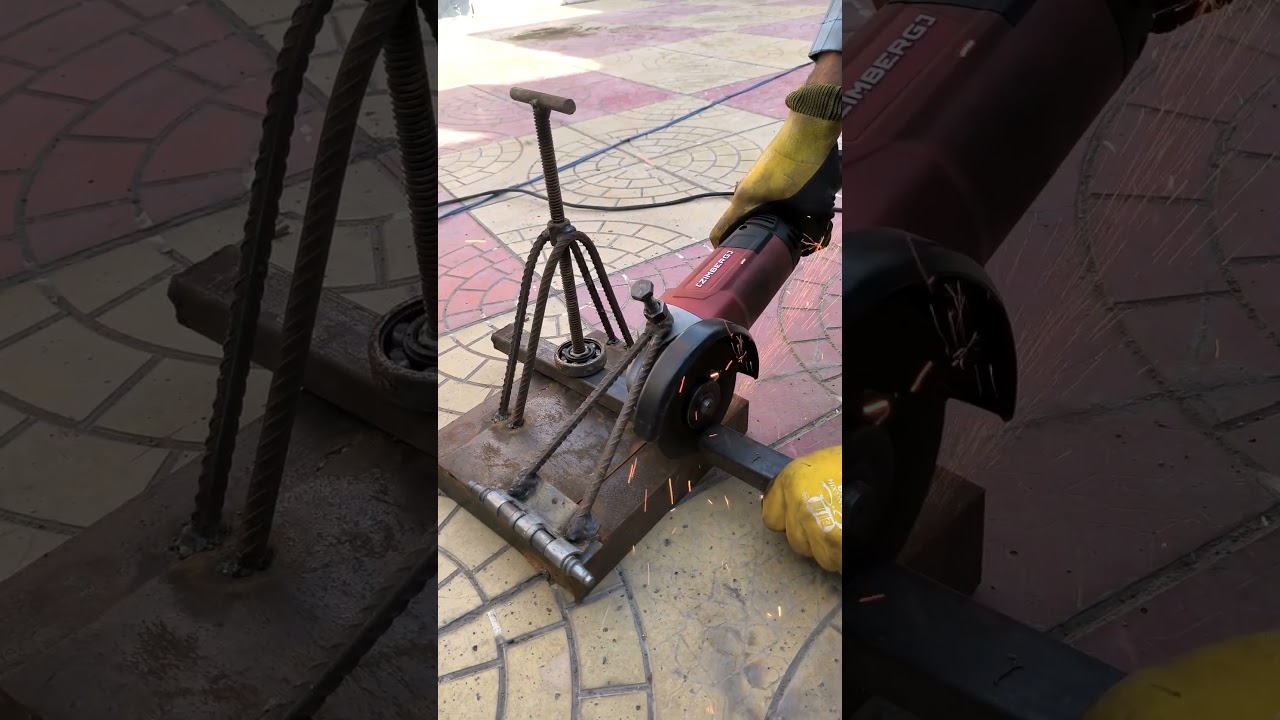 Homemade metal cutting stand #tools #diy