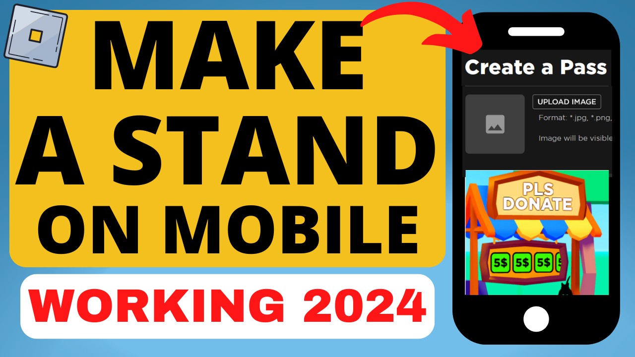 How to Make a Stand in Pls Donate on Roblox Mobile - iPhone & Android