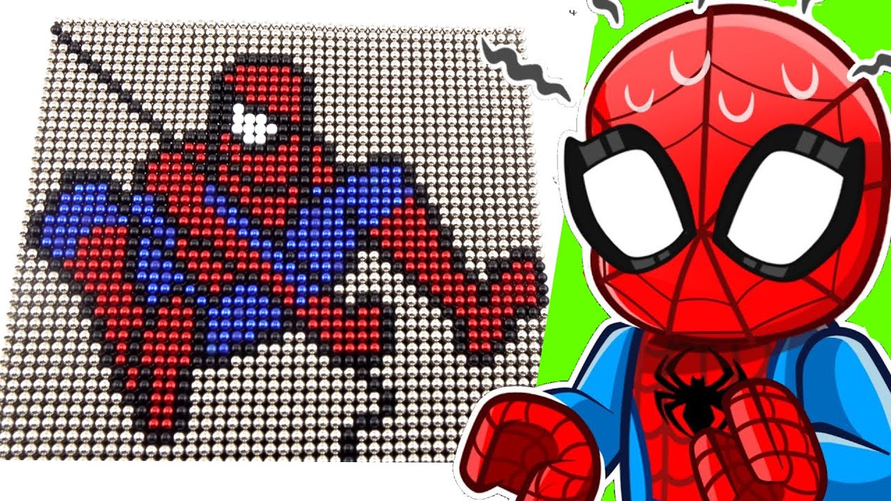 The Most SATISFYING SPIDERMAN Magnet Art!