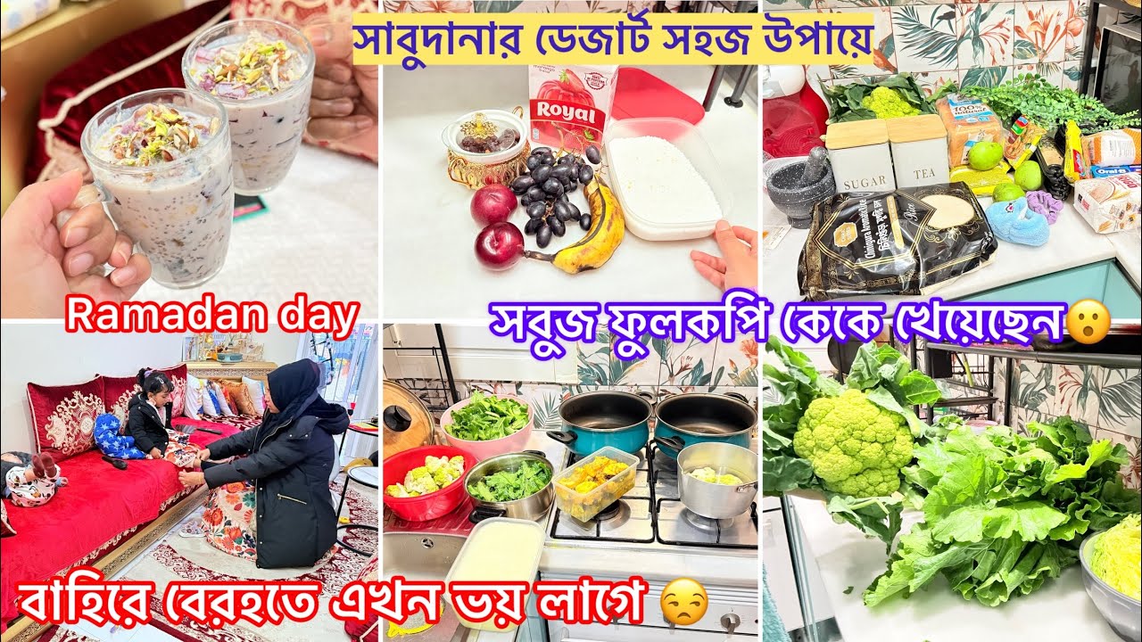 Ramadan vlog🌙 সহজ উপায়ে সাবুদানার ডেজার্ট।কিচেন সাজানোর জন্য নতুন কিছু জিনিস কিনলাম #banglavlog 